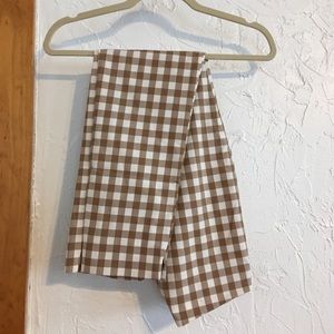 Zara checkerboard ankle-length pants